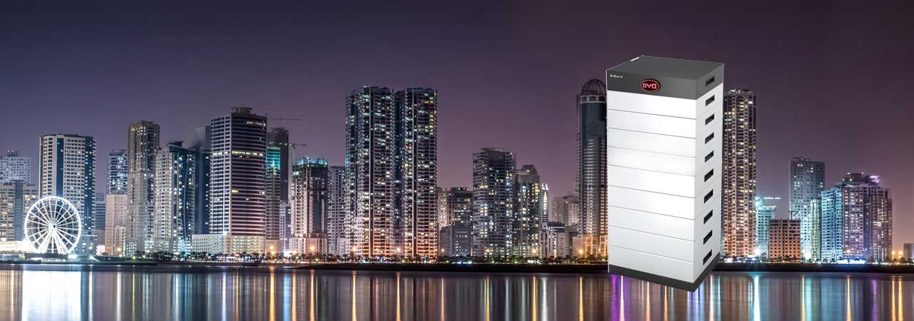 Distant view of tall building - BYD Lighting