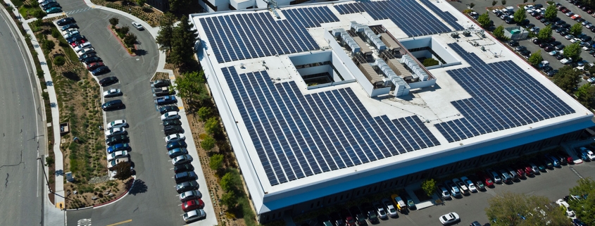 Commercial Solar Installation display