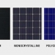 monocrstalline vs polycrystalline -solar panels types